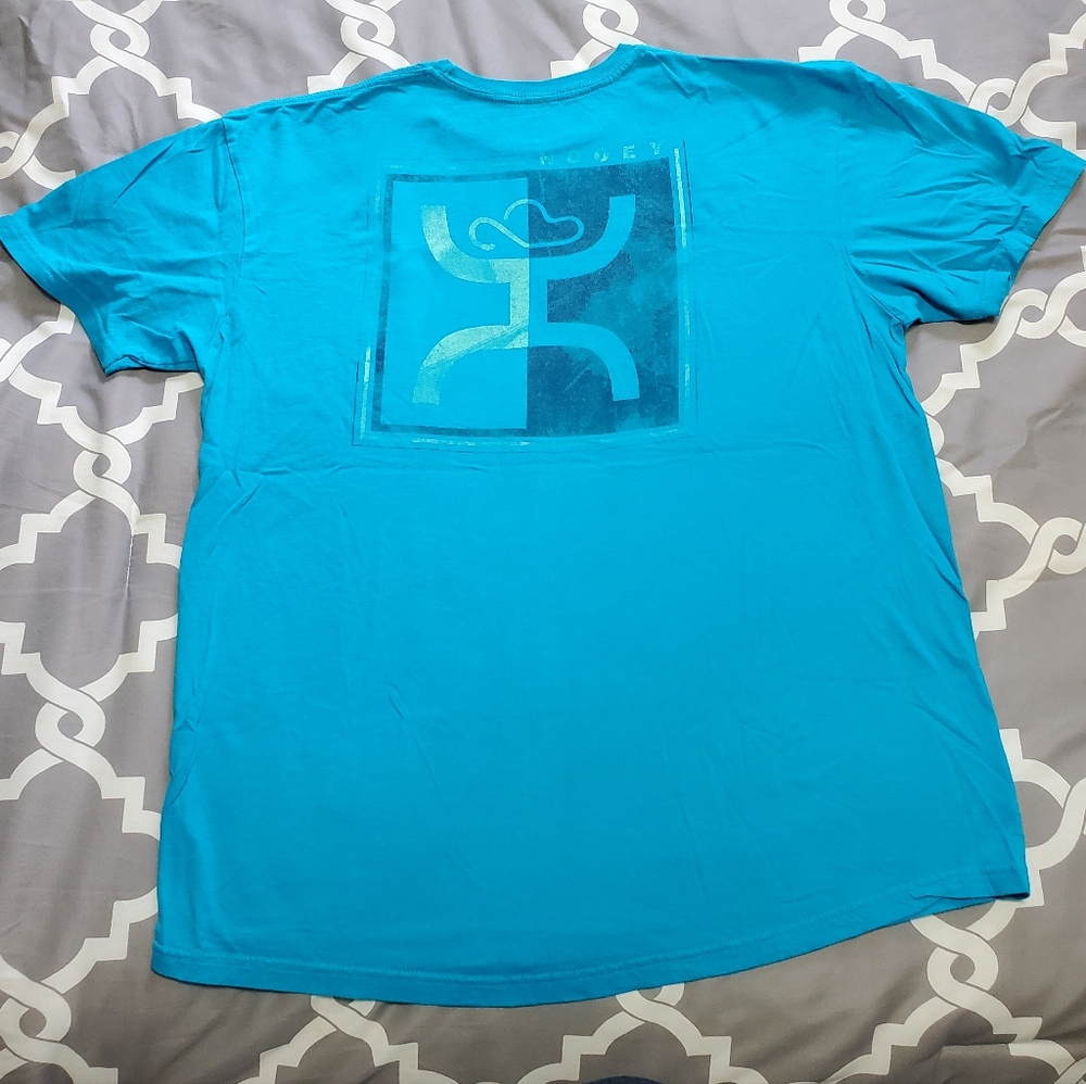 Men's HOOEY Blue Graphic Cowboy Up T-Shirt Size XL